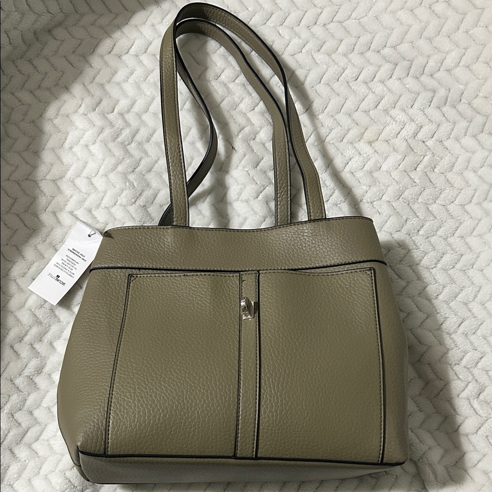 Olive Green Vegan  Leather Purse